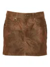 Isabel Marant Étoile Isabel Marant Etoile Women Kimmy Mini Skirt In Brown