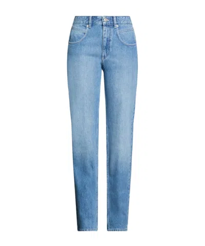 Isabel Marant Étoile Minimalist Straight-leg Jeans In Blue