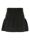 Isabel Marant Étoile Isabel Marant Etoile Charcoal Cotton Pacifica Mini Skirt In Black