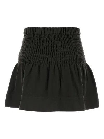 Isabel Marant Étoile Pacifica Skirt In Faded Black