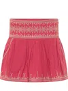 Isabel Marant Étoile Marant Étoile Woman Mini Skirt Magenta Size 10 Cotton In Red