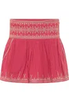 Isabel Marant Étoile Marant Étoile Woman Mini Skirt Magenta Size 10 Cotton In Red