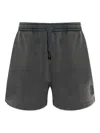 Isabel Marant Étoile Miranae Drawstring Embroidered Shorts In Gray
