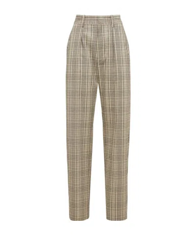 Isabel Marant Étoile Miro Cotton Blend Gauze Straight Pants In Neutral