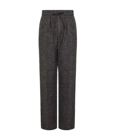 Isabel Marant Étoile Miroki Drawstring Tapered Trousers In Black
