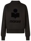 Isabel Marant Étoile Isabel Marant Etoile Moby Sweatshirt With Flocked Logo In Black