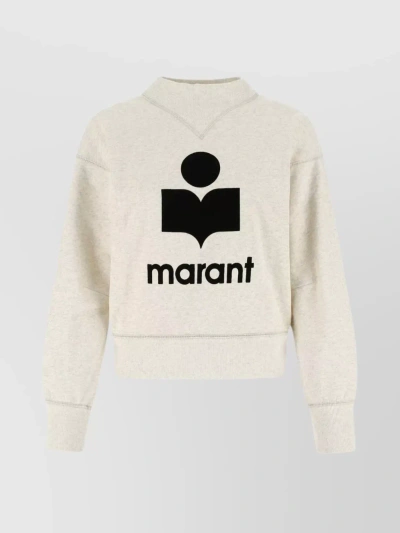Isabel Marant Étoile Beige Mock Neck Moby Sweatshirt