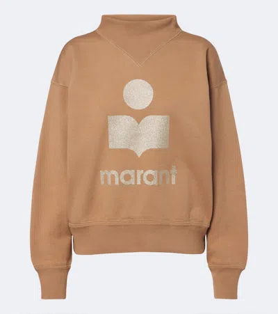 Isabel Marant Étoile Moby Cotton-blend Sweatshirt In Brown