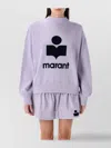 Isabel Marant Étoile Marant Etoile Women Moby Logo Cotton Sweatshirt In Purple