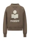 Isabel Marant Étoile Moby Logo-print Sweatshirt In Brown