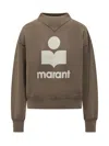 Isabel Marant Étoile Moby Logo-print Sweatshirt In Brown