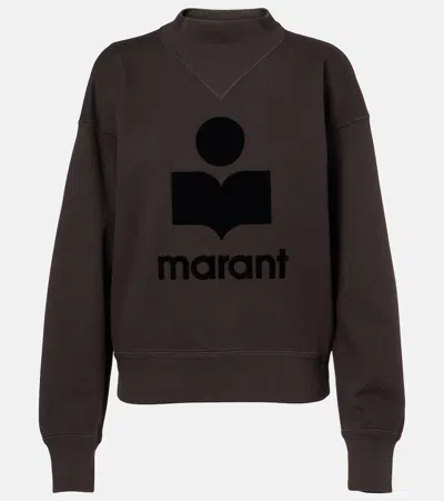 ISABEL MARANT ÉTOILE MOBY LOGO COTTON-BLEND SWEATSHIRT