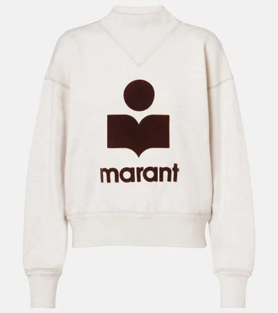 ISABEL MARANT ÉTOILE MOBY LOGO COTTON-BLEND SWEATSHIRT