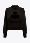 Isabel Marant Étoile Isabel Marant Etoile Moby Sweatshirt With Flocked Logo In Black