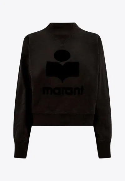 Isabel Marant Étoile Moby Logo Fleece Faded Sweatshirt