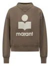 Isabel Marant Étoile Moby Logo-print Sweatshirt In Brown
