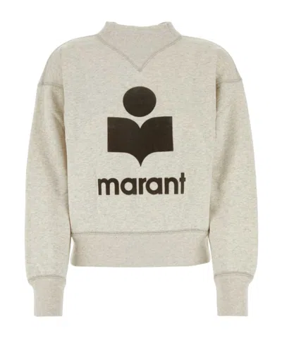 ISABEL MARANT ÉTOILE ISABEL MARANT ÉTOILE MOBY LOGO PRINTED CREWNECK SWEATSHIRT