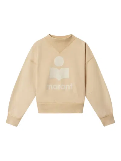 Isabel Marant Étoile Moby Logo Sweatshirt In Neutral