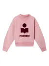 Isabel Marant Étoile Moby Logo Sweatshirt In Pink