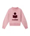 Isabel Marant Étoile Moby Knit Long Sleeve Crew Neck Top In Pink