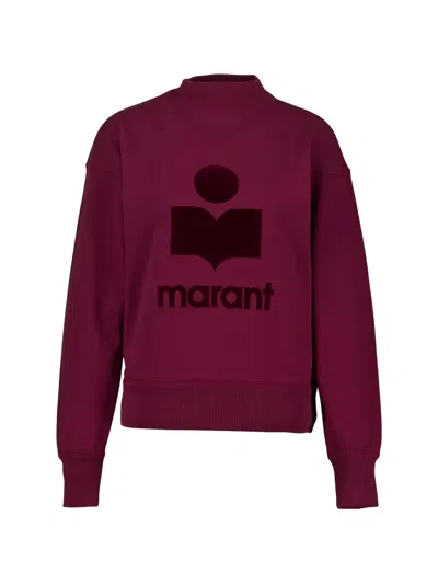 Isabel Marant Étoile Moby Logo-print Sweatshirt In Purple