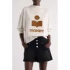 Isabel Marant Étoile Moby Mock Neck Logo Graphic Sweatshirt
