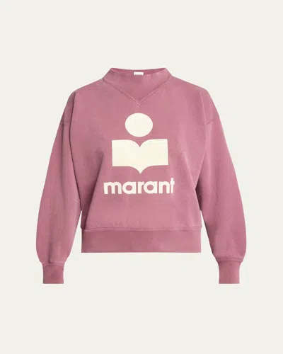 ISABEL MARANT ÉTOILE MOBY MOCK-NECK LOGO PULLOVER