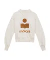 Isabel Marant Étoile Crew Neck Long Sleeve Sweatshirt In White
