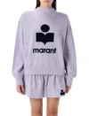 Isabel Marant Étoile Marant Etoile Women Moby Logo Cotton Sweatshirt In Purple