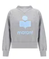 Isabel Marant Étoile Marant Etoile Moby Logo Cotton Sweatshirt In Gray