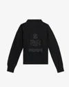 Isabel Marant Étoile Moby Studded-logo Sweatshirt In Black