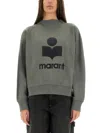 Isabel Marant Étoile Marant Etoile Women Moby Logo Cotton Sweatshirt In Multi