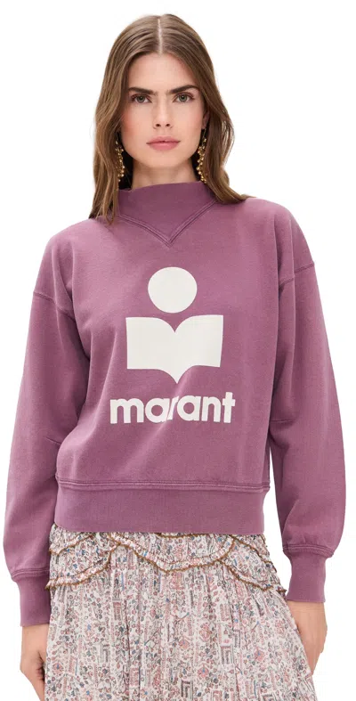 Isabel Marant Étoile Moby Sweatshirt Raspberry/ecru In Multi