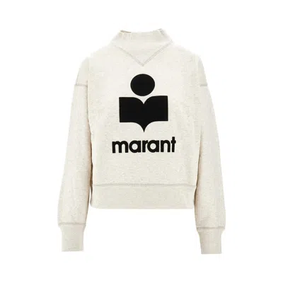 ISABEL MARANT ÉTOILE 'MOBY' SWEATSHIRT WITH FLOCKED LOGO