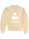 Isabel Marant Étoile Moby Knit Crew Neck Long Sleeve Sweatshirt In Yellow