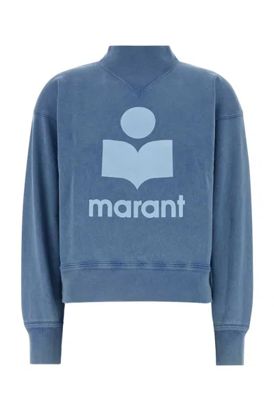 Isabel Marant Étoile Isabel Marant Etoile Air Force Blue Cotton Blend Moby Sweatshirt