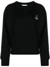 Isabel Marant Étoile Logo-print Drop-shoulder Sweatshirt In Schwarz