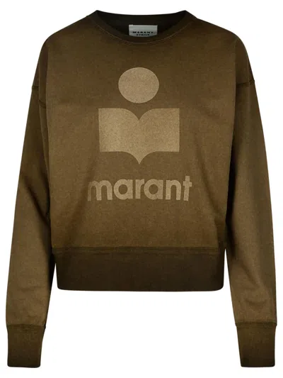 Isabel Marant Étoile Mobyli Brown Cotton Sweatshirt In Green