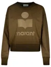 Isabel Marant Étoile Mobyli Brown Cotton Sweatshirt In Green