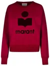 Isabel Marant Étoile Mobily Logo Jersey Sweatshirt In Purple