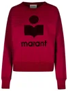 Isabel Marant Étoile Mobily Logo Jersey Sweatshirt In Pink