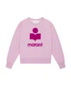 Isabel Marant Étoile Marant Etoile Women Moby Logo Cotton Sweatshirt In Purple