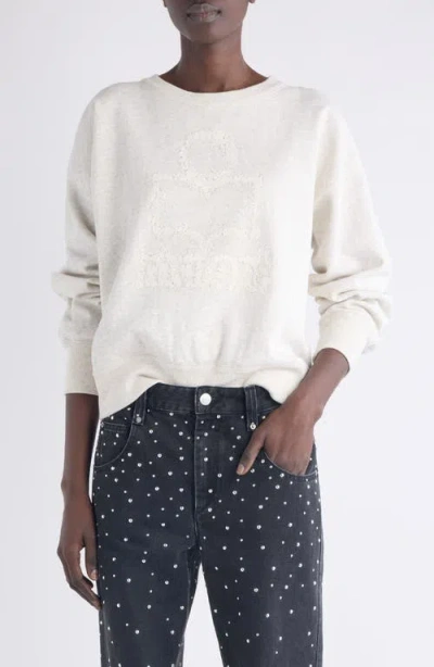 Isabel Marant Étoile Mobyli Logo Graphic Sweatshirt In White