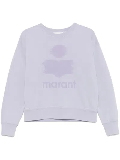 Isabel Marant Étoile Mobyli Logo Print Sweatshirt In Purple