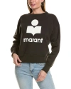 Isabel Marant Étoile Marant Etoile Mobyli Sweatshirt With Flocked Logo In Black