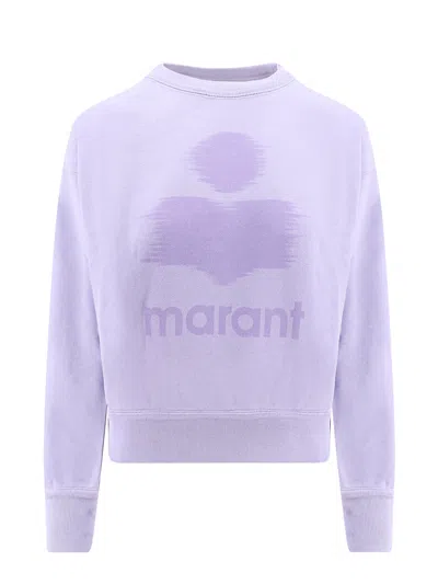 Isabel Marant Étoile Mobyli Logo Print Sweatshirt In Purple