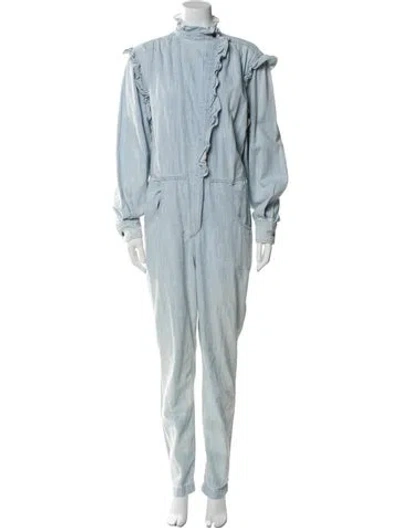 Pre-owned Isabel Marant Étoile Mock Neck Jumpsuit In Blue