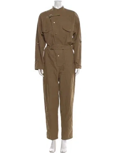 Pre-owned Isabel Marant Étoile Mock Neck Jumpsuit In Brown