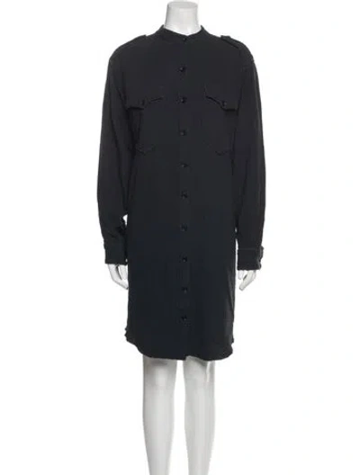 Pre-owned Isabel Marant Étoile Mock Neck Knee-length Dress In Blue