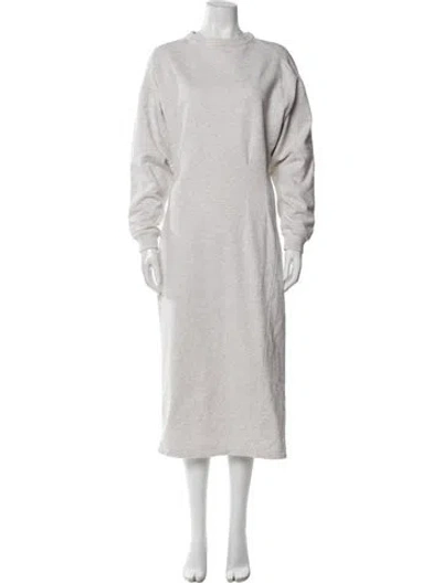 Pre-owned Isabel Marant Étoile Mock Neck Long Dress In Gray